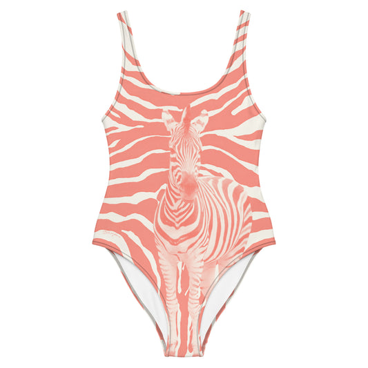 Zebra Baby Soft Brick Neutral One-Piece Swimsuit