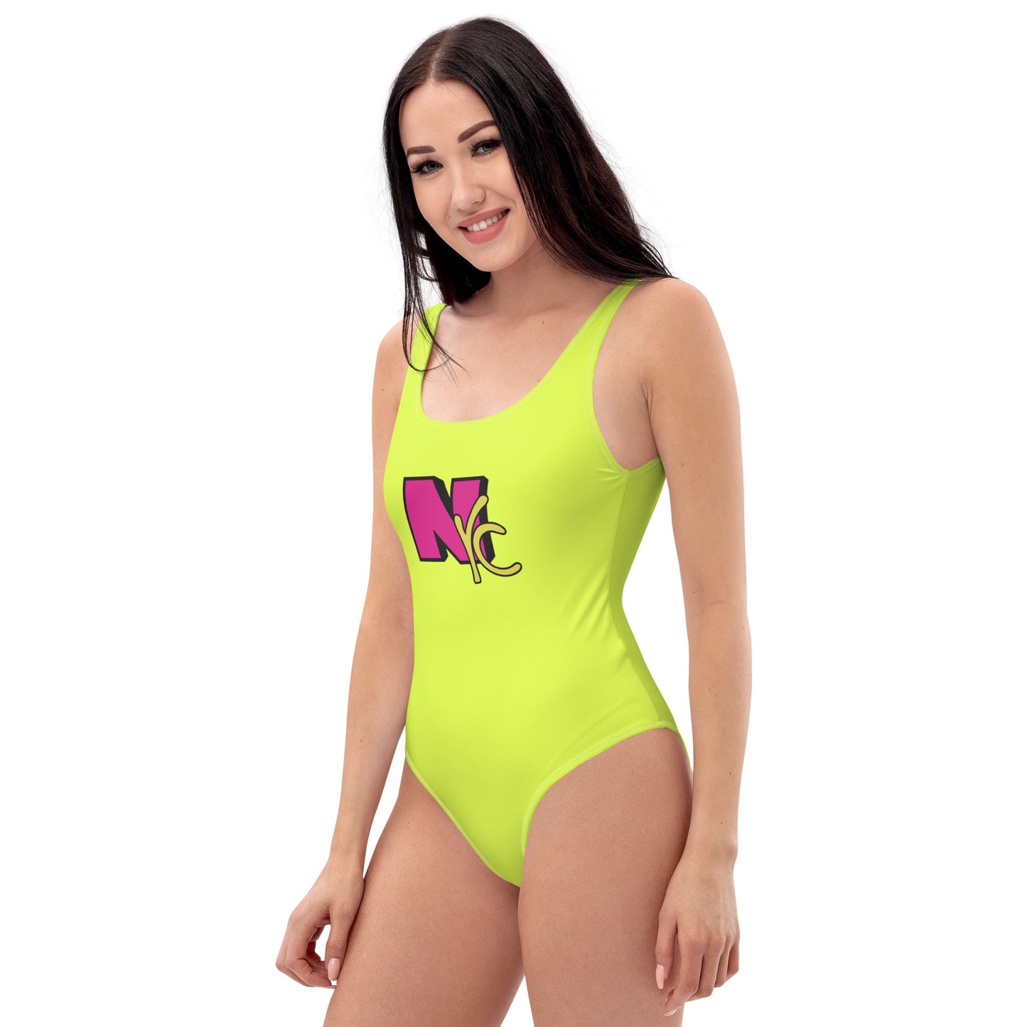 Da' Neon NYC One Piece Scoop Neck Swimsuit