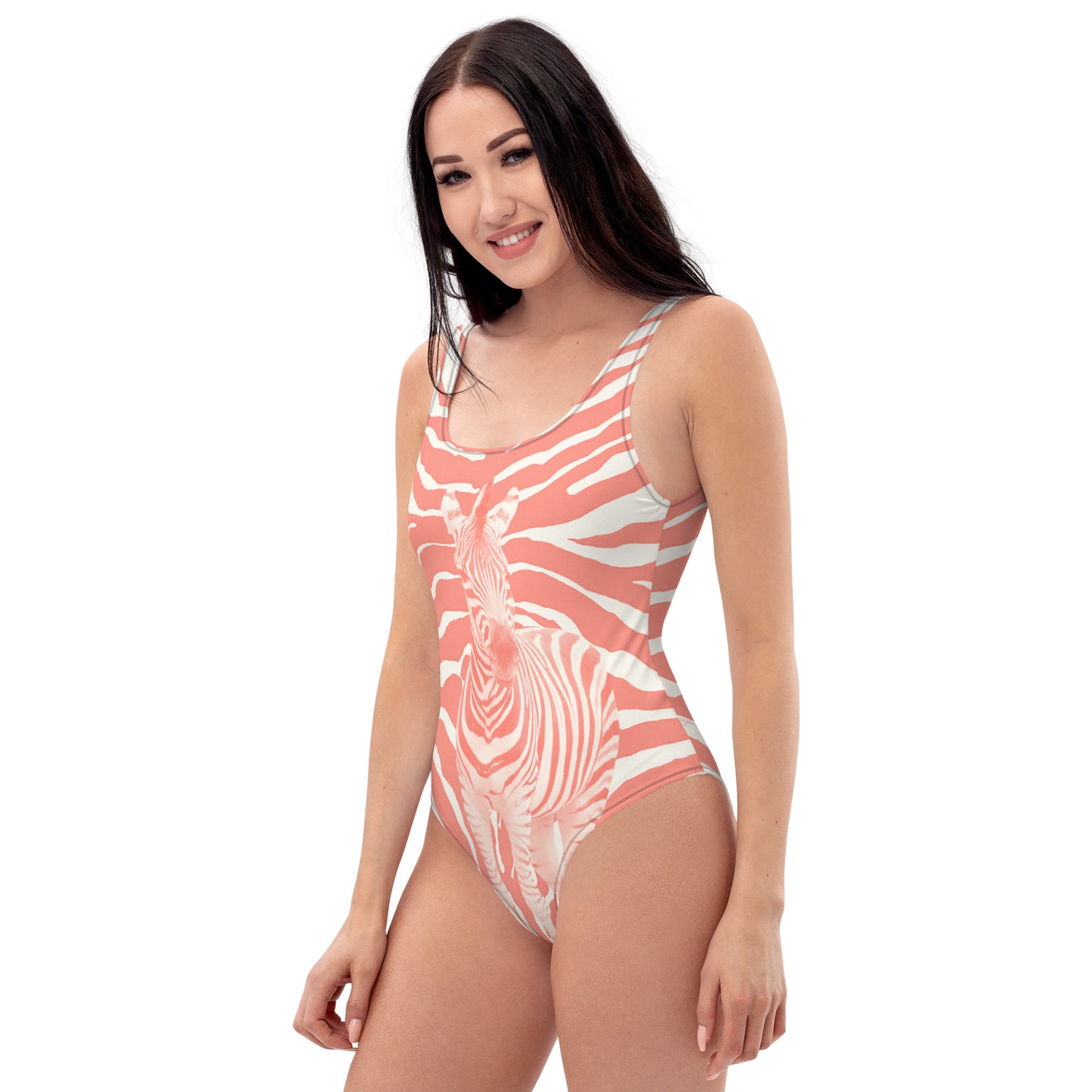 Zebra Baby Soft Brick Neutral One-Piece Swimsuit